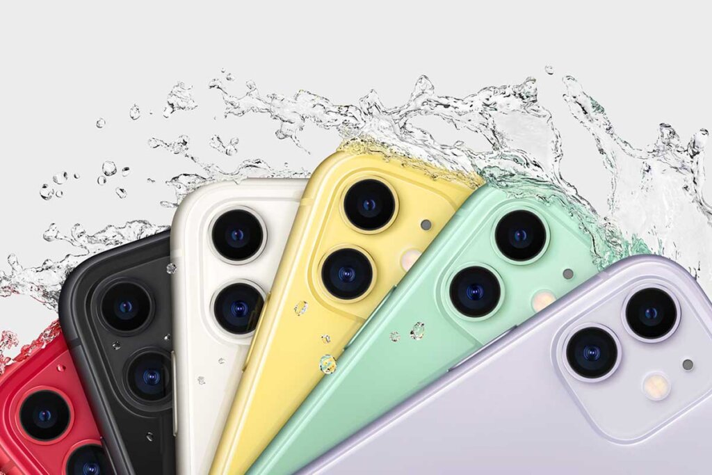 iPhone 11 i olika färger