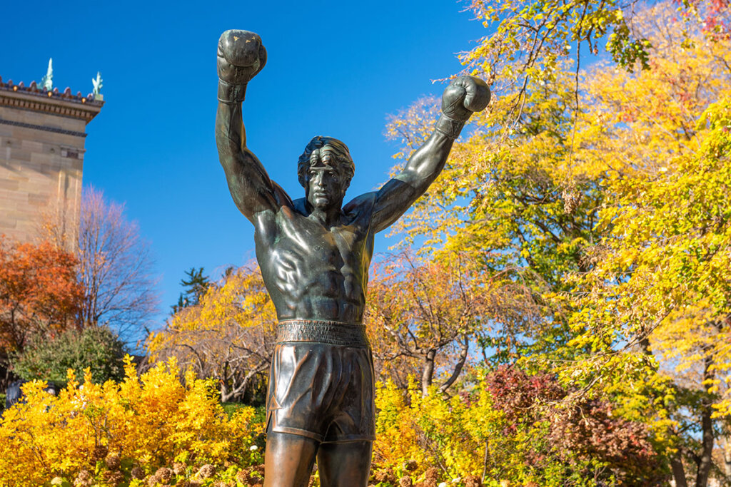 statyn av rocky balboa i philadelphia