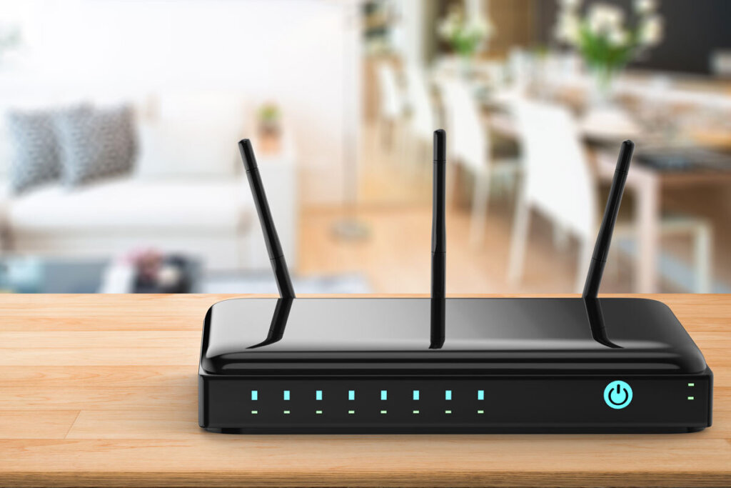 Router på bord