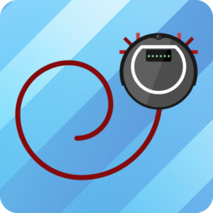 dammsugarrobot korstrategier spiral drive