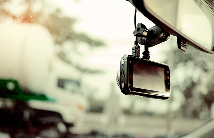 dashcams view från sidan