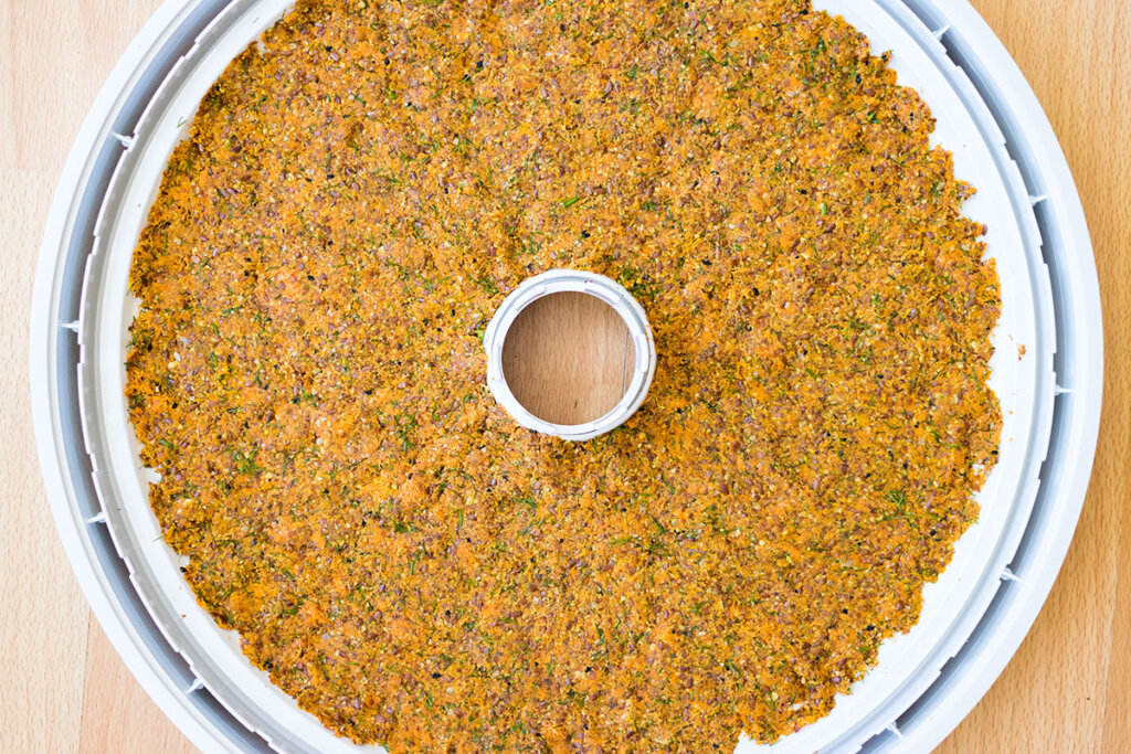 torkade grönsaker i dehydrator