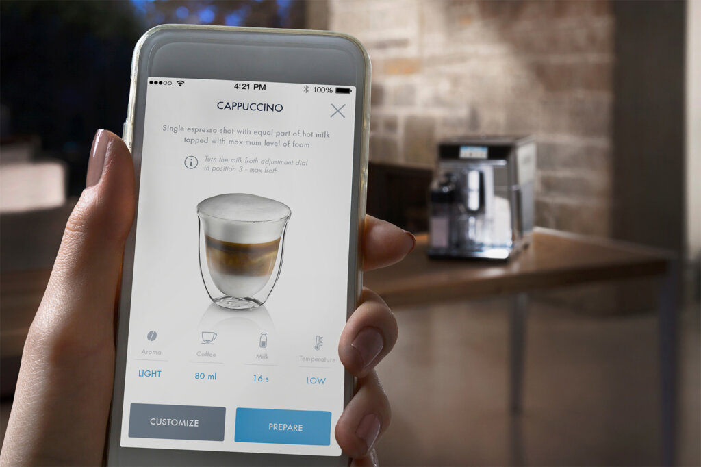 Helautomatiska kaffemaskiner DeLonghi App