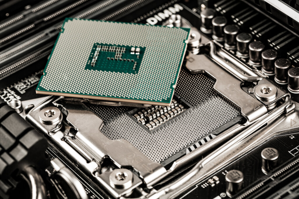 cpu i närbild