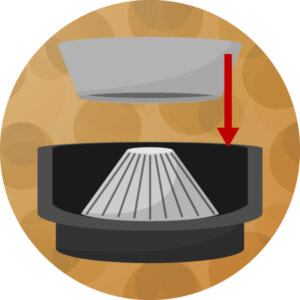 kaffemaskin koniskvarn