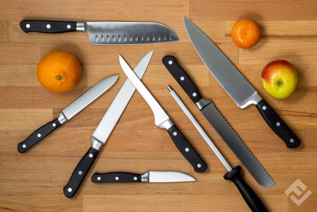 flatlay_with_several_different_knives