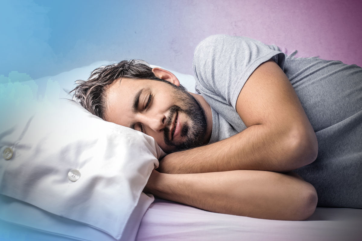 kudde man sover lugnt och fridfullt