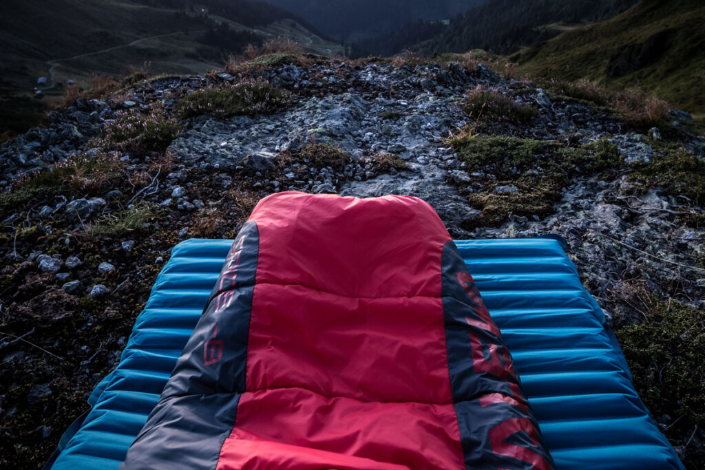 campingmatta i det fria